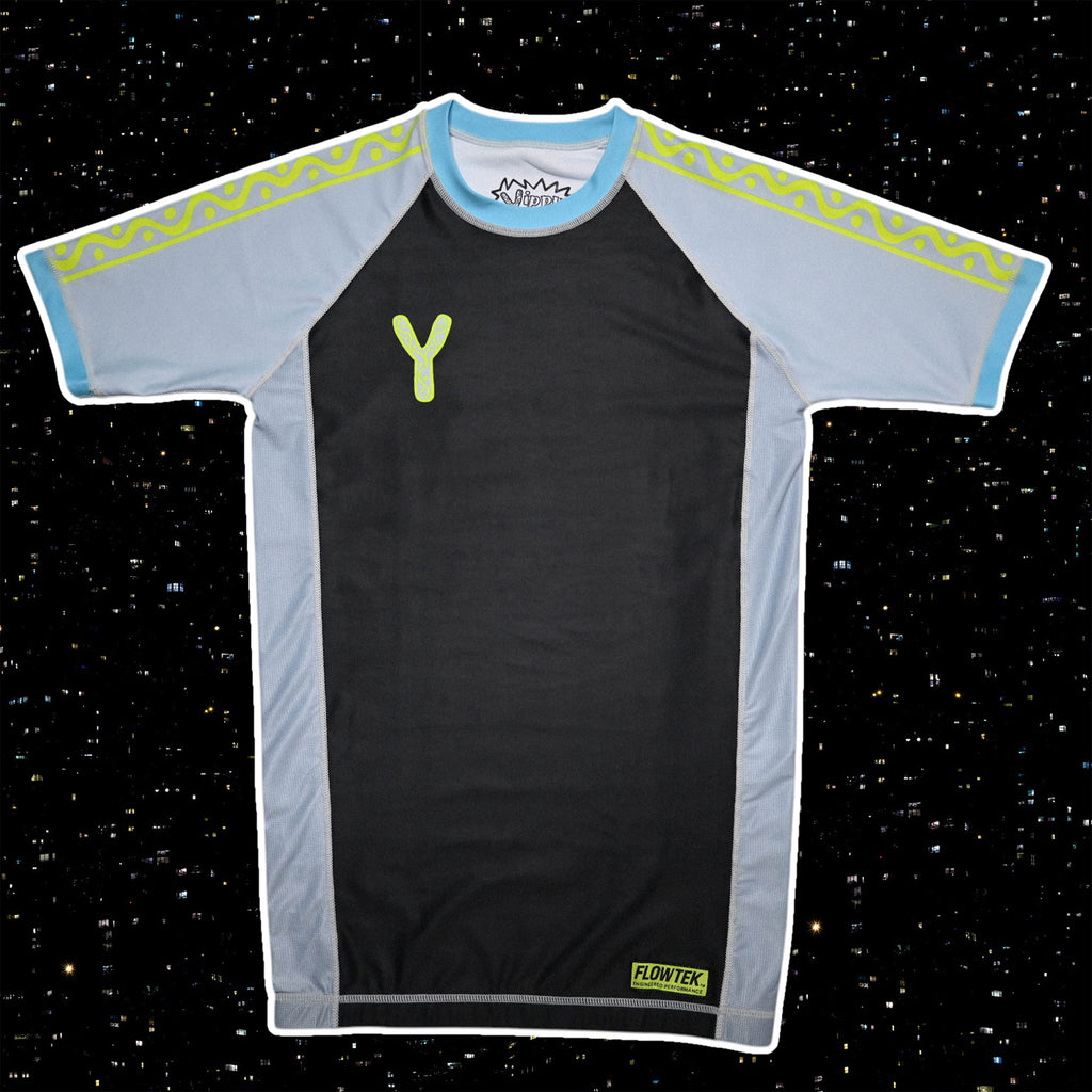 FLOWTEK™ Rash Guard - Grey & Blue