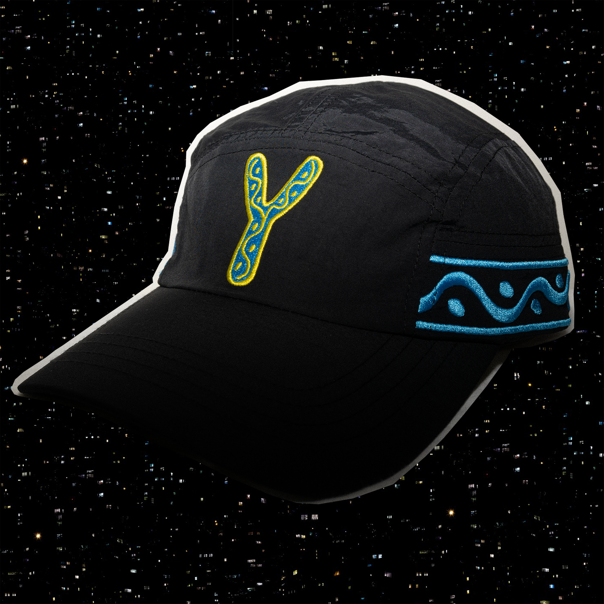 Fortune Hat - Black & Blue