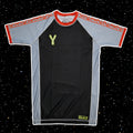 FLOWTEK™ Rash Guard - GREY & RED