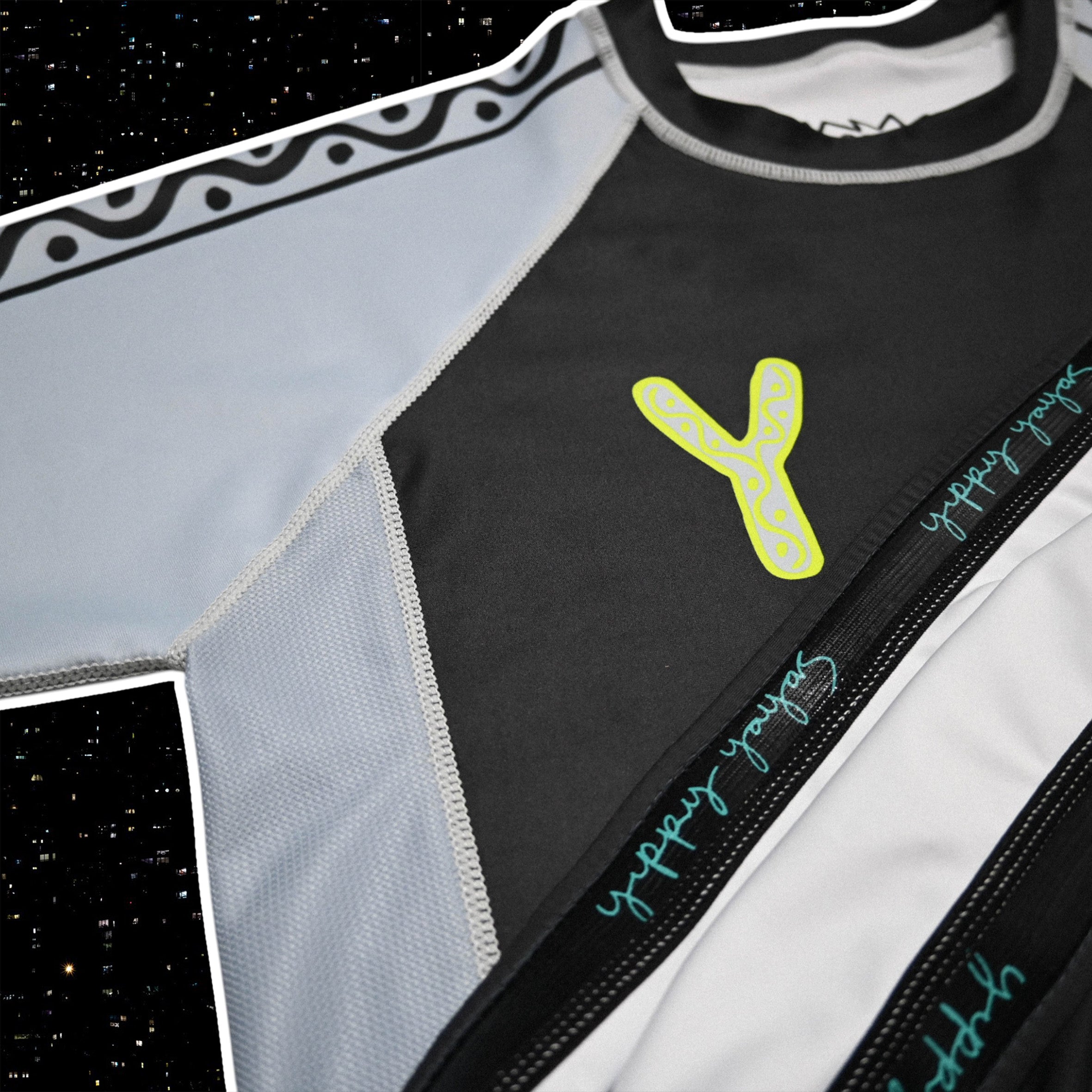 FLOWTEK™ Rash Guard - Black & Grey