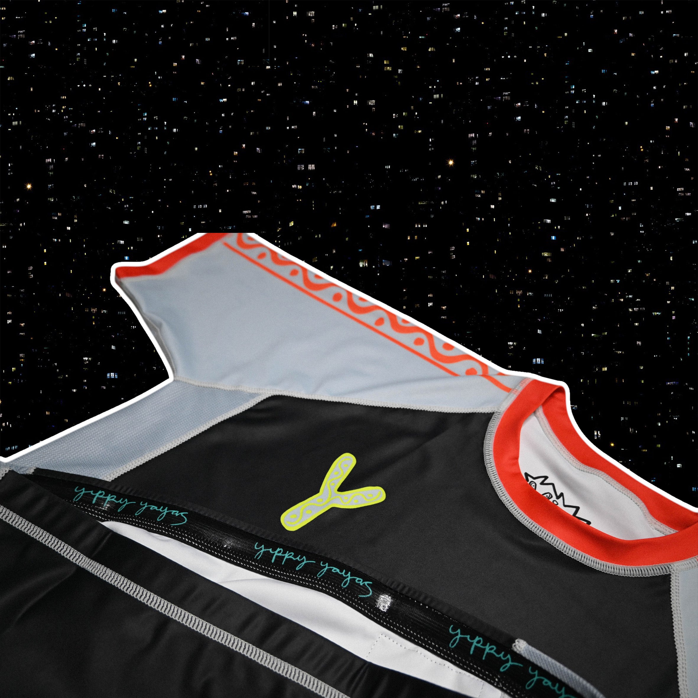 FLOWTEK™ Rash Guard - GREY & RED