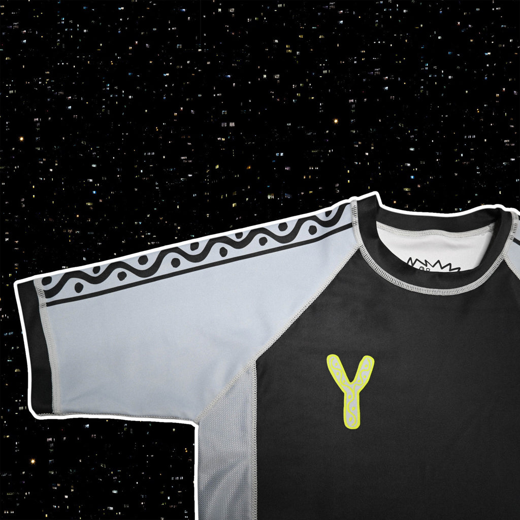 FLOWTEK™ Rash Guard - Black & Grey