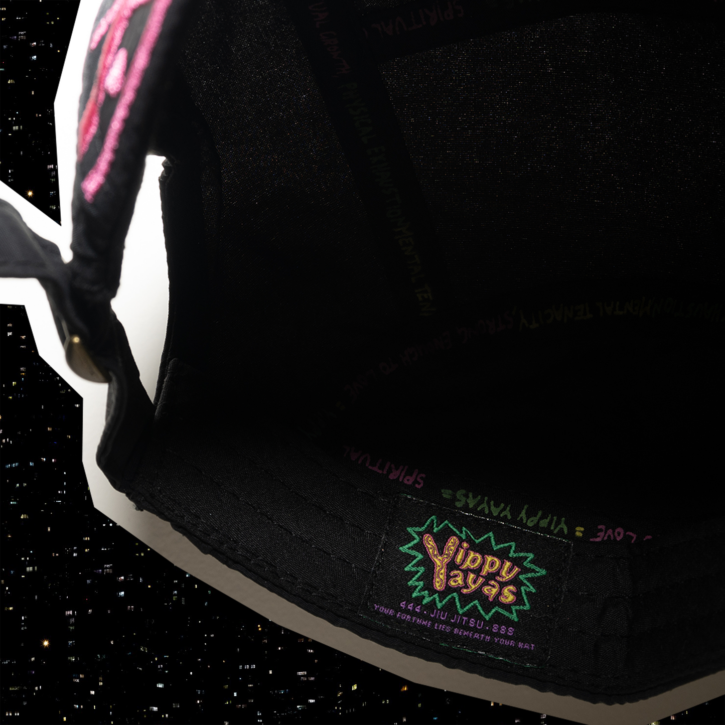 Fortune Hat - Black & Pink