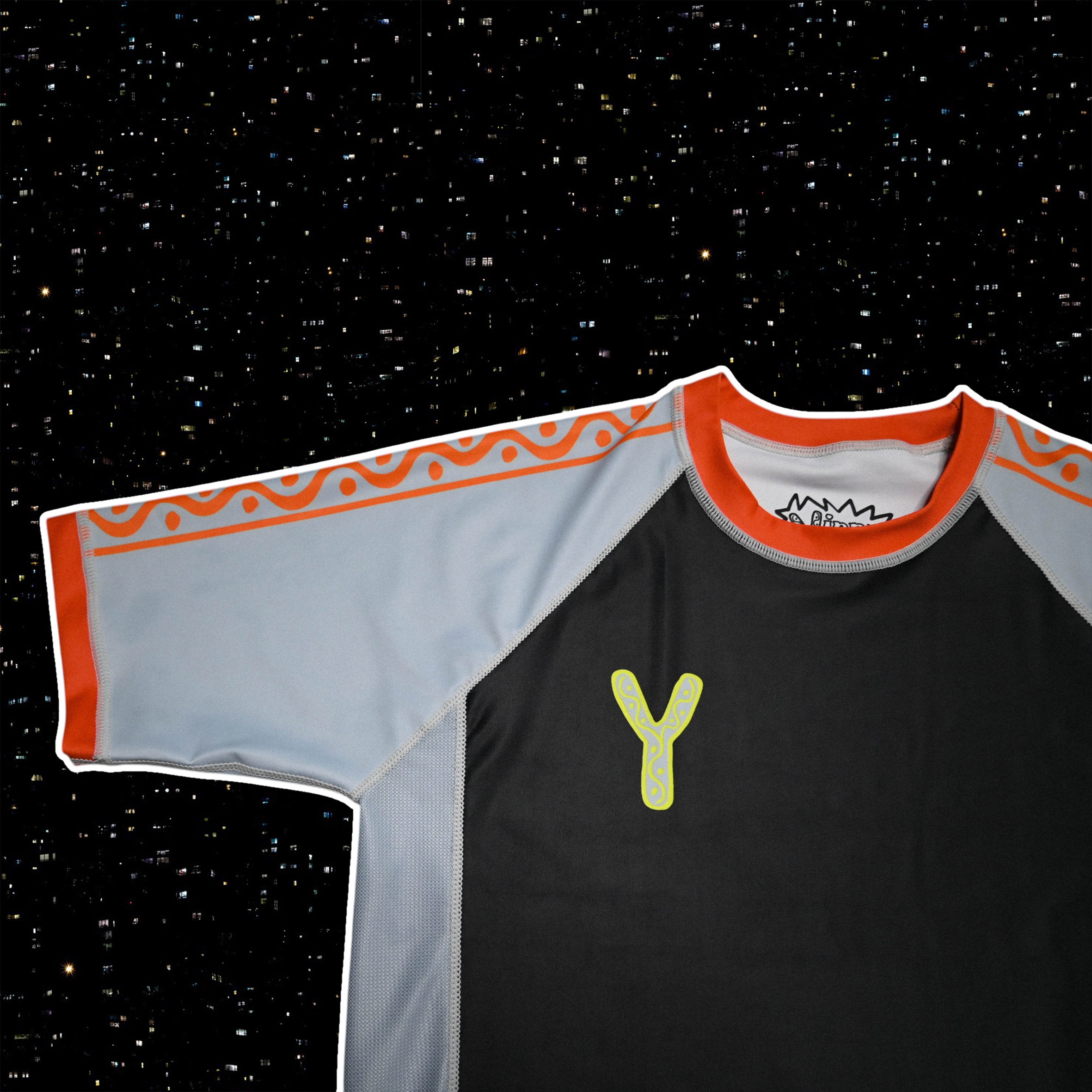 FLOWTEK™ Rash Guard - GREY & RED