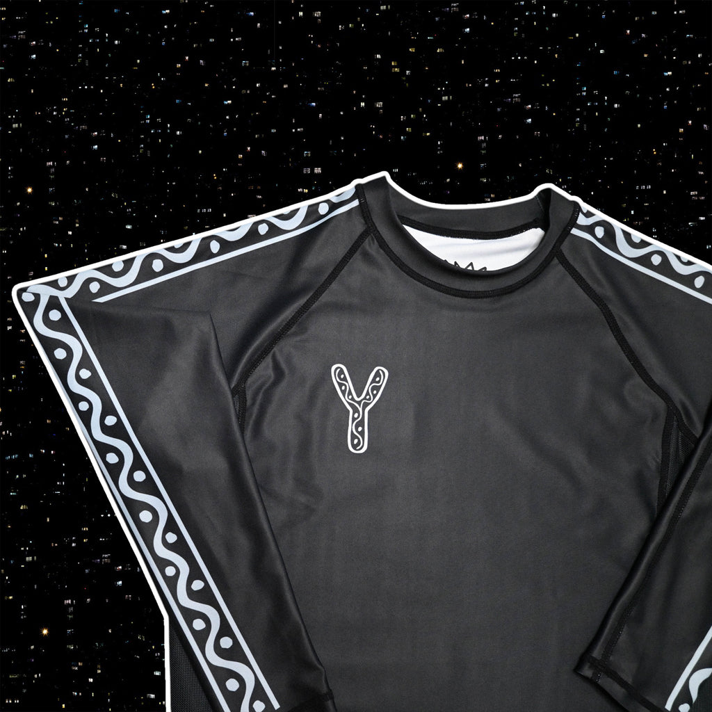 FLOWTEK™ Rash Guard - Black Long Sleeve