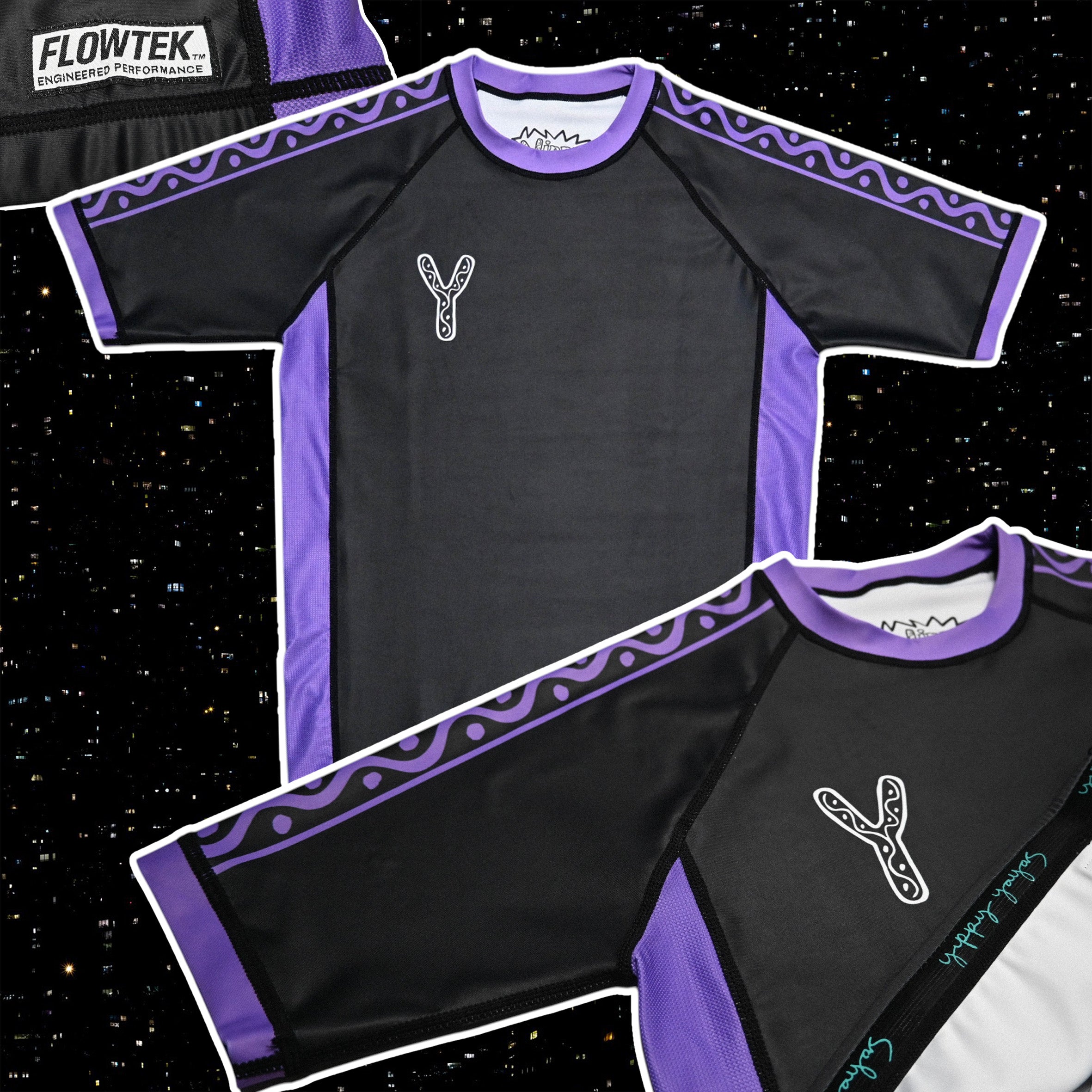 FLOWTEK™ Rash Guard - Purple