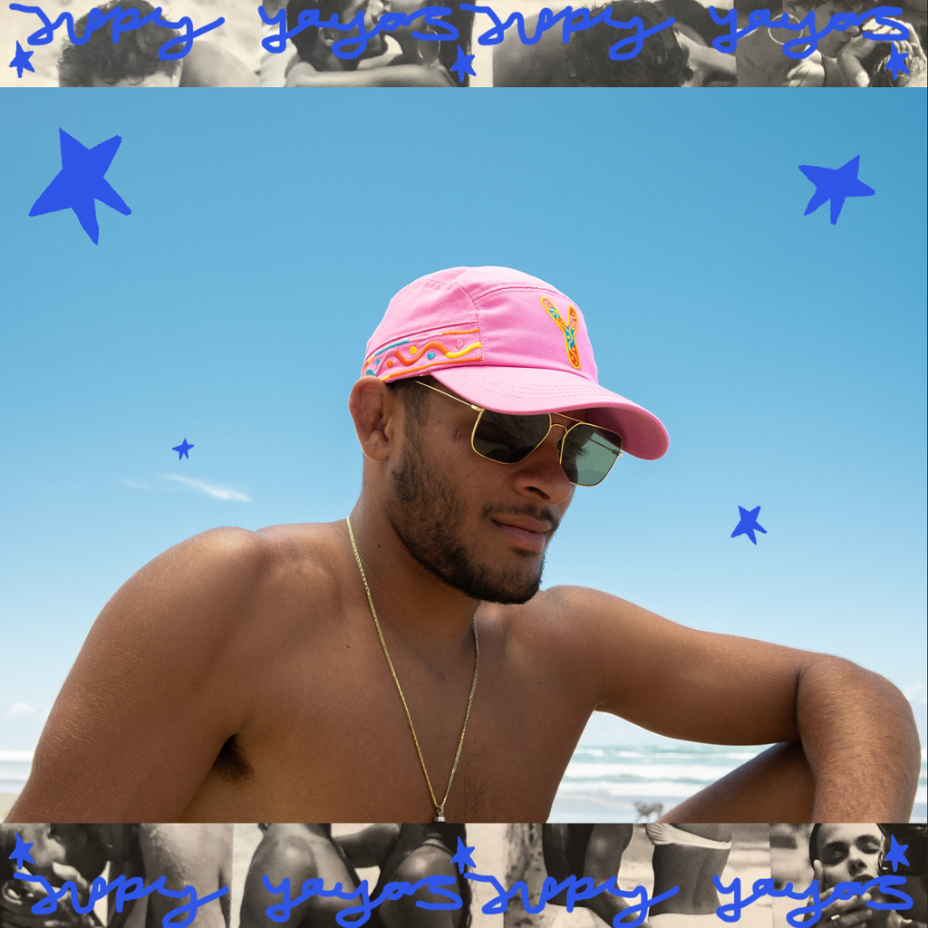 (SOLD OUT) Rainbow Hat - Pink -