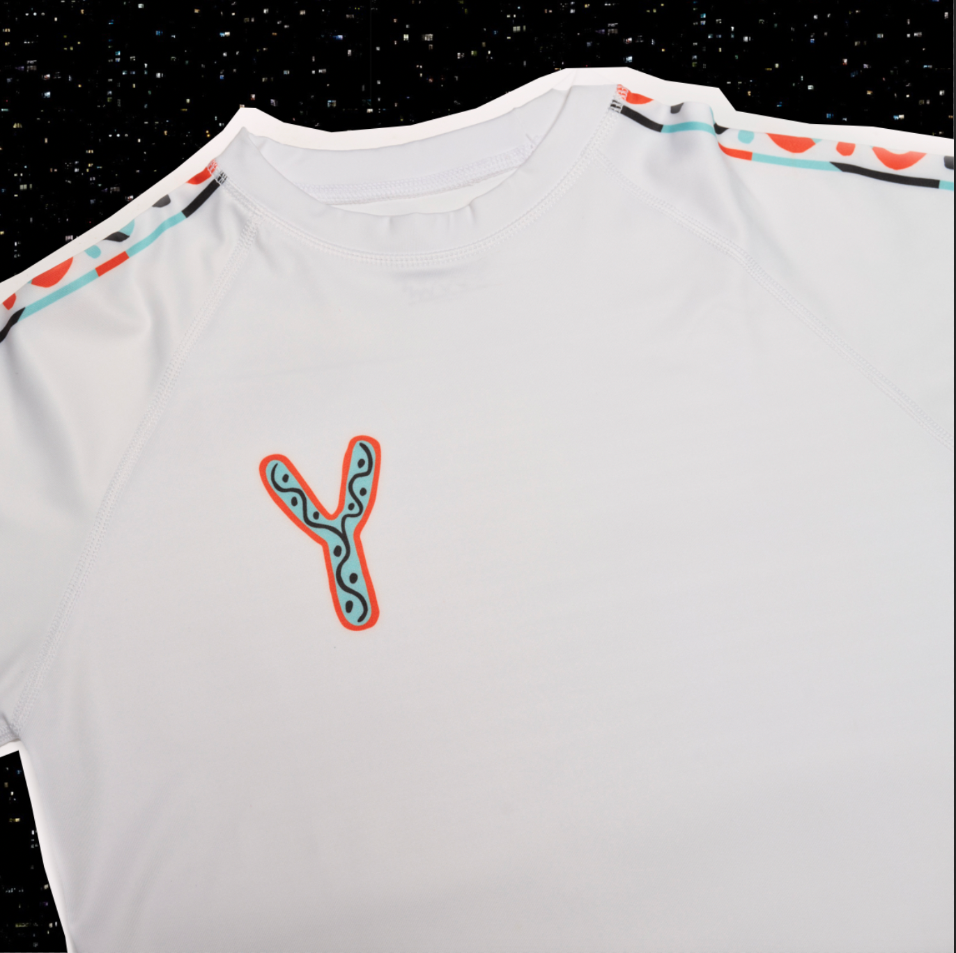 (SOLD OUT) Rash Guard-Classic-Orange & Aqua