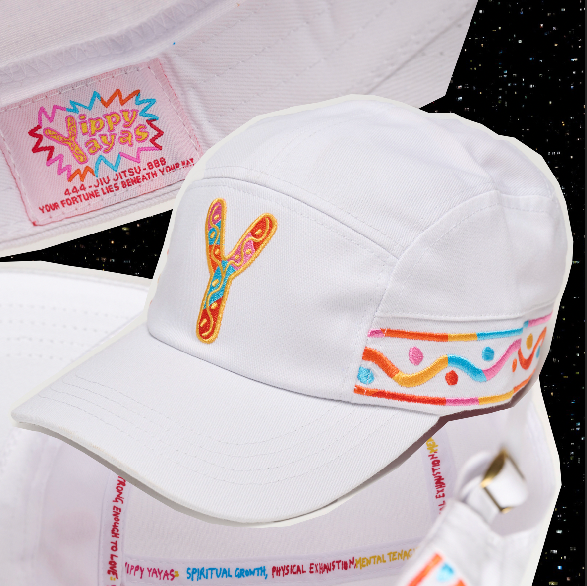 (SOLD OUT) Rainbow Hat - White -