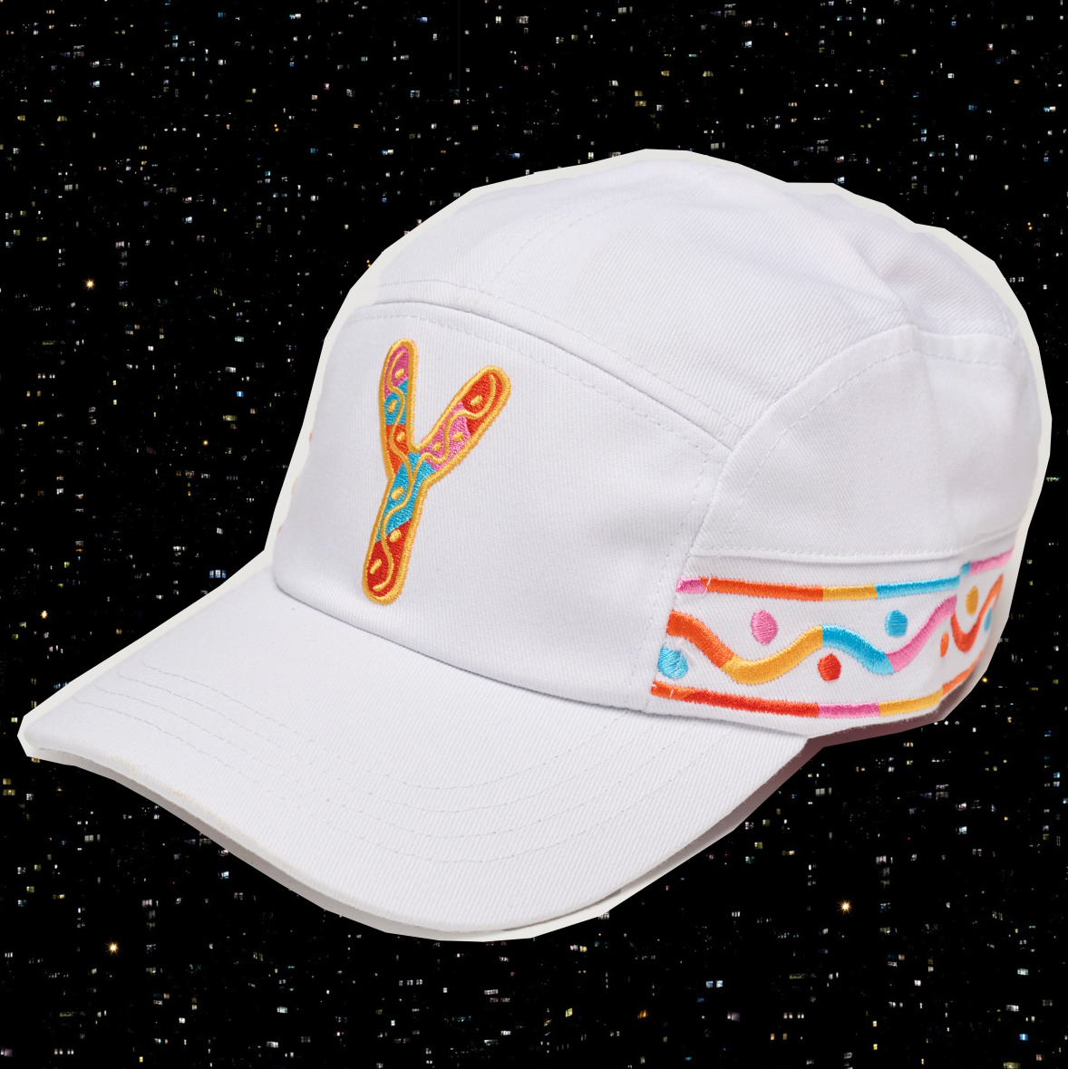(SOLD OUT) Rainbow Hat - White -
