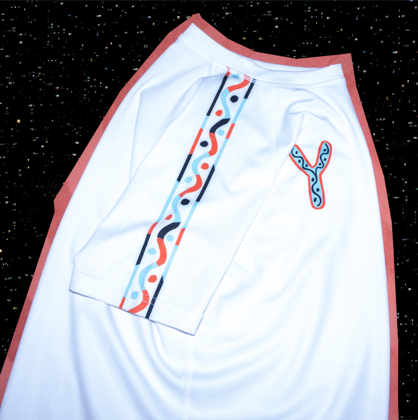 (SOLD OUT) Rash Guard-Classic-Orange & Aqua